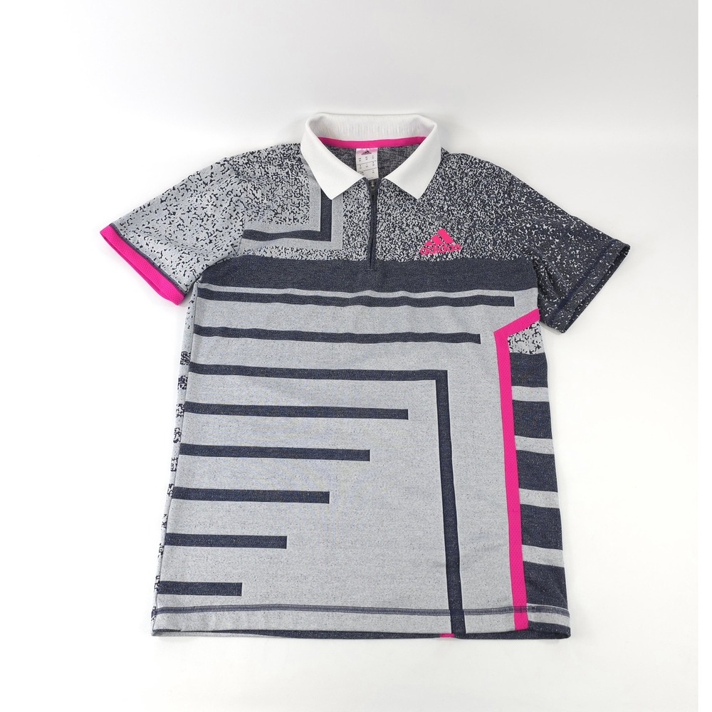 ADIDAS Tennis Collared Seasonal Polo Shirt Men's XS Zip Up Collar CY3334